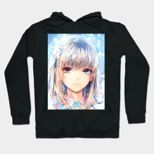 Flower Awesome Anime Girl Manga Hoodie